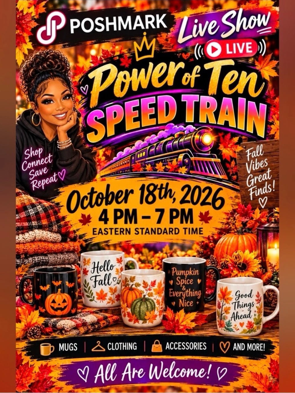 10/18 2:45 PST Power of Ten Speed Train Fall Train π Like and share - Picture 1 of 7